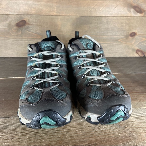 oboz luna womens size 7 shoes gray blue athletic hiking sneakers - Picture 5 of 8